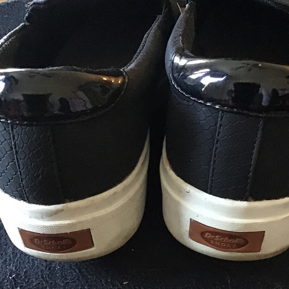 🌻DR.SCHOLL’S Sz 9 BLACK FAUX LEATHER BE ENERGIZED SHOES - Picture 2 of 8